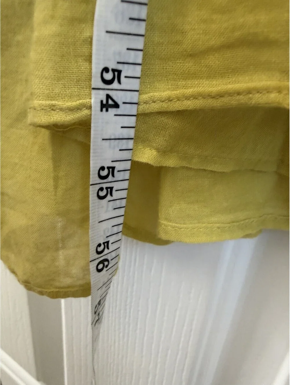 Free-est (Free People) Chartreuse Ruffle Smocked High-Low Maxi Dress | Size XS